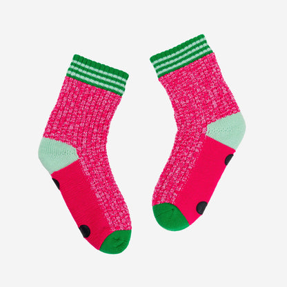 Varsity Knit House Socks: Golden Olive / S/M - W 6-9<br>M 5-7.5 - PMA Store at the Portland Museum of Art, Maine