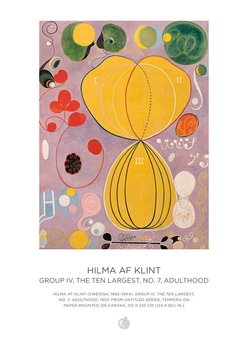 Pomegranate - Hilma af Klint 120-Piece Double-Sided Jigsaw Puzzle Set - PMA Store at the Portland Museum of Art, Maine