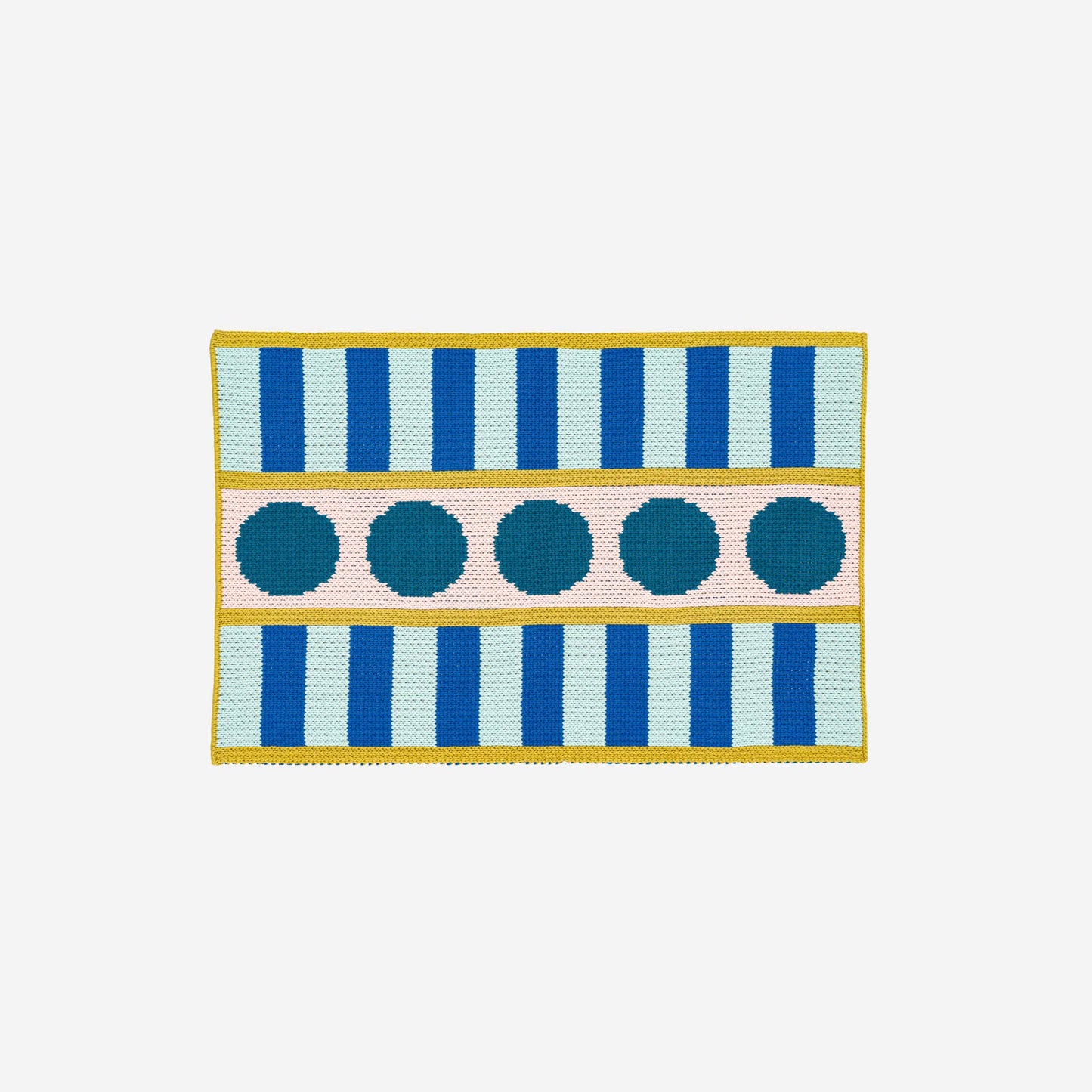 VERLOOP | knits - Stripe Dot Mini Rug: Ruby