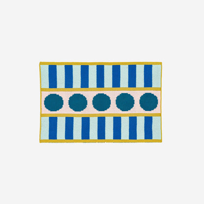 VERLOOP | knits - Stripe Dot Mini Rug: Ruby