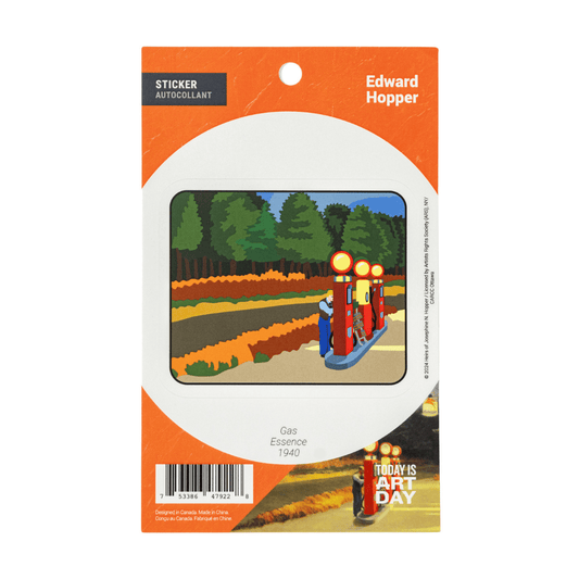 Today is Art Day - Gas - Hopper - Sticker - PMA Store at the Portland Museum of Art, Maine