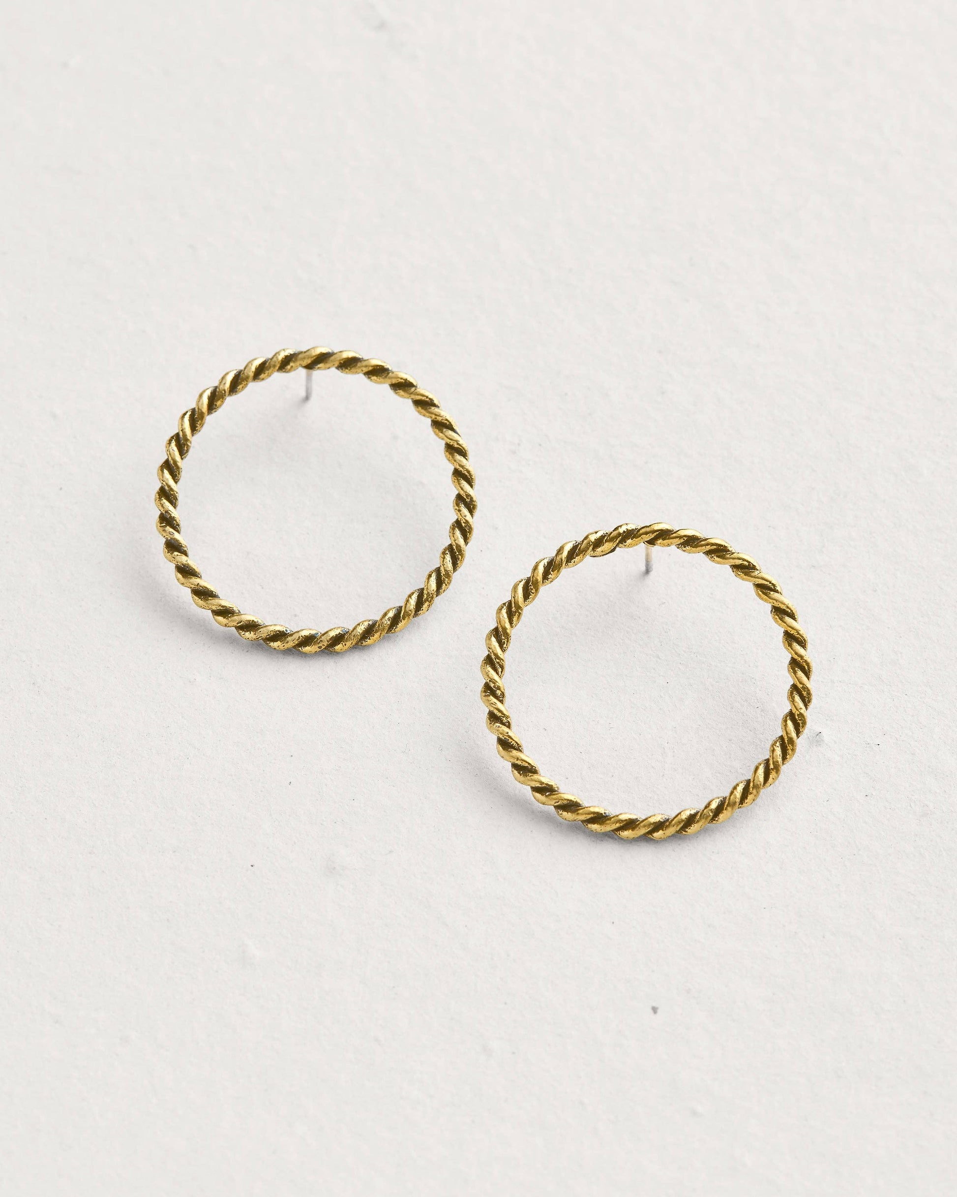 Sailors Valentine - Rope Front Facing Hoops: Default Title - PMA Store at the Portland Museum of Art, Maine