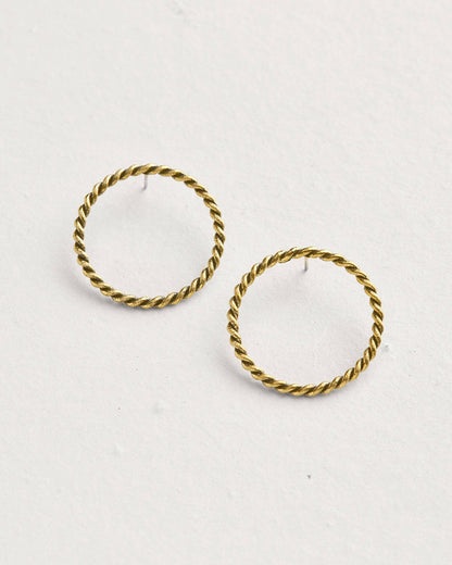 Sailors Valentine - Rope Front Facing Hoops: Default Title - PMA Store at the Portland Museum of Art, Maine