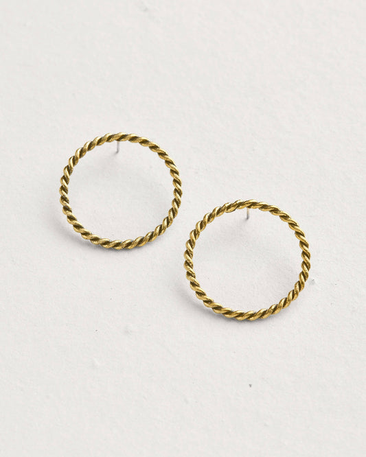 Sailors Valentine - Rope Front Facing Hoops: Default Title - PMA Store at the Portland Museum of Art, Maine