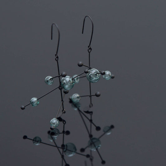 Pursuits - Wander Earrings: Glass Aqua