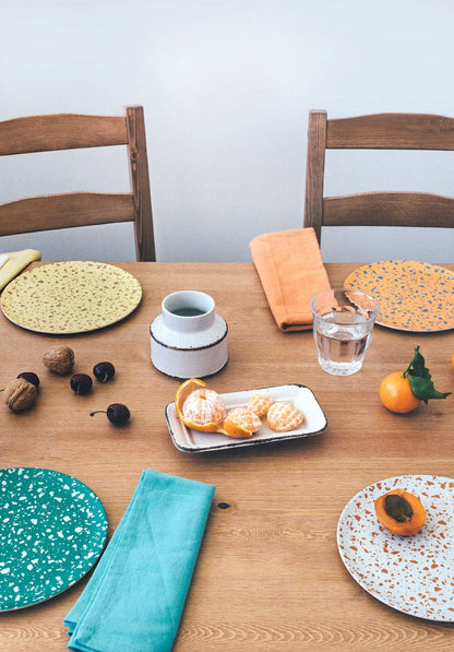 Xenia Taler - Terrazzo Side Plates Assorted - Set of 4: Ship inside gift box - PMA Store at the Portland Museum of Art, Maine
