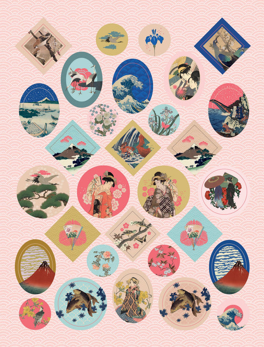 Today is Art Day - Stickers Japanese Prints by Mon Petit Art