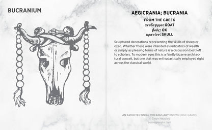 Pomegranate - An Architectural Vocabulary Knowledge Cards - PMA Store at the Portland Museum of Art, Maine