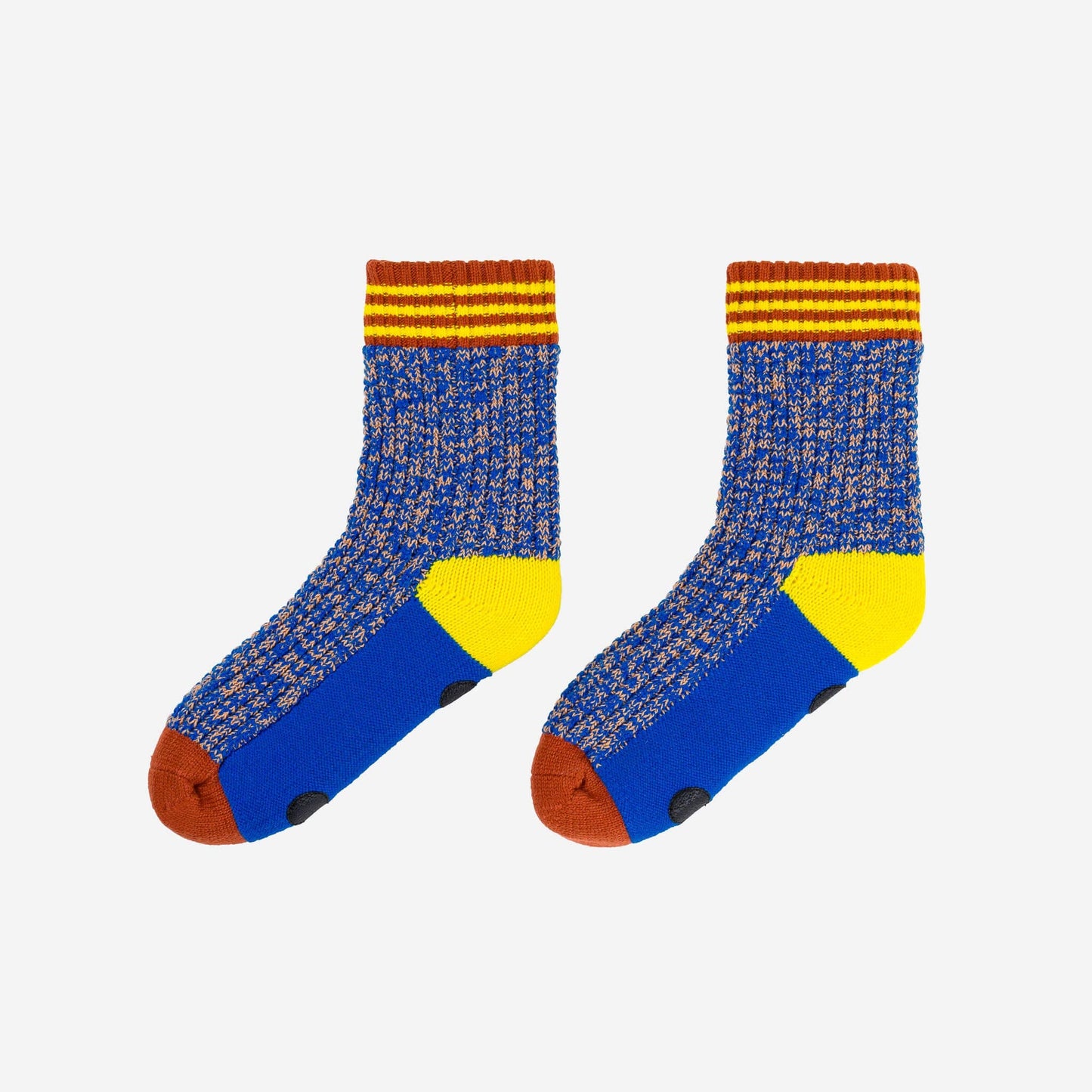 Varsity Knit House Socks: Golden Olive / L/XL - W 9.5-12.5<br>M 8-11 - PMA Store at the Portland Museum of Art, Maine