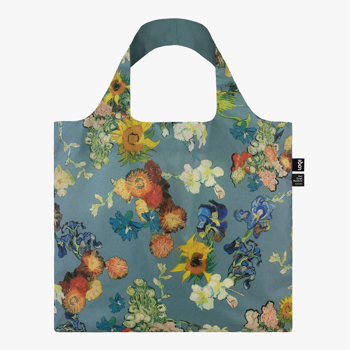 LOQI LLC - VAN GOGH MUSEUM Blue Flower Pattern Recycled Bag