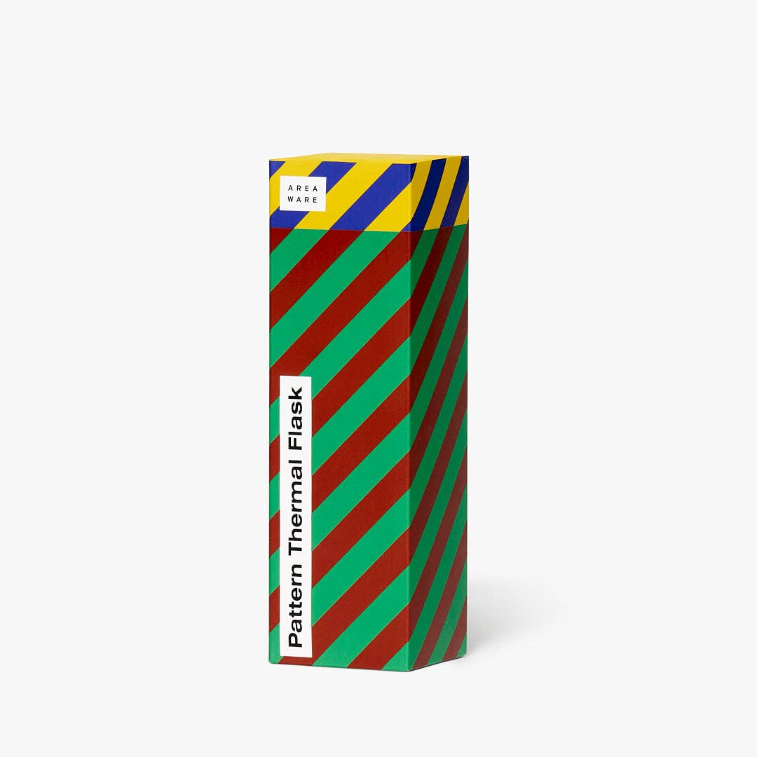 Areaware - Pattern Thermal Flask: Stripe - PMA Store at the Portland Museum of Art, Maine