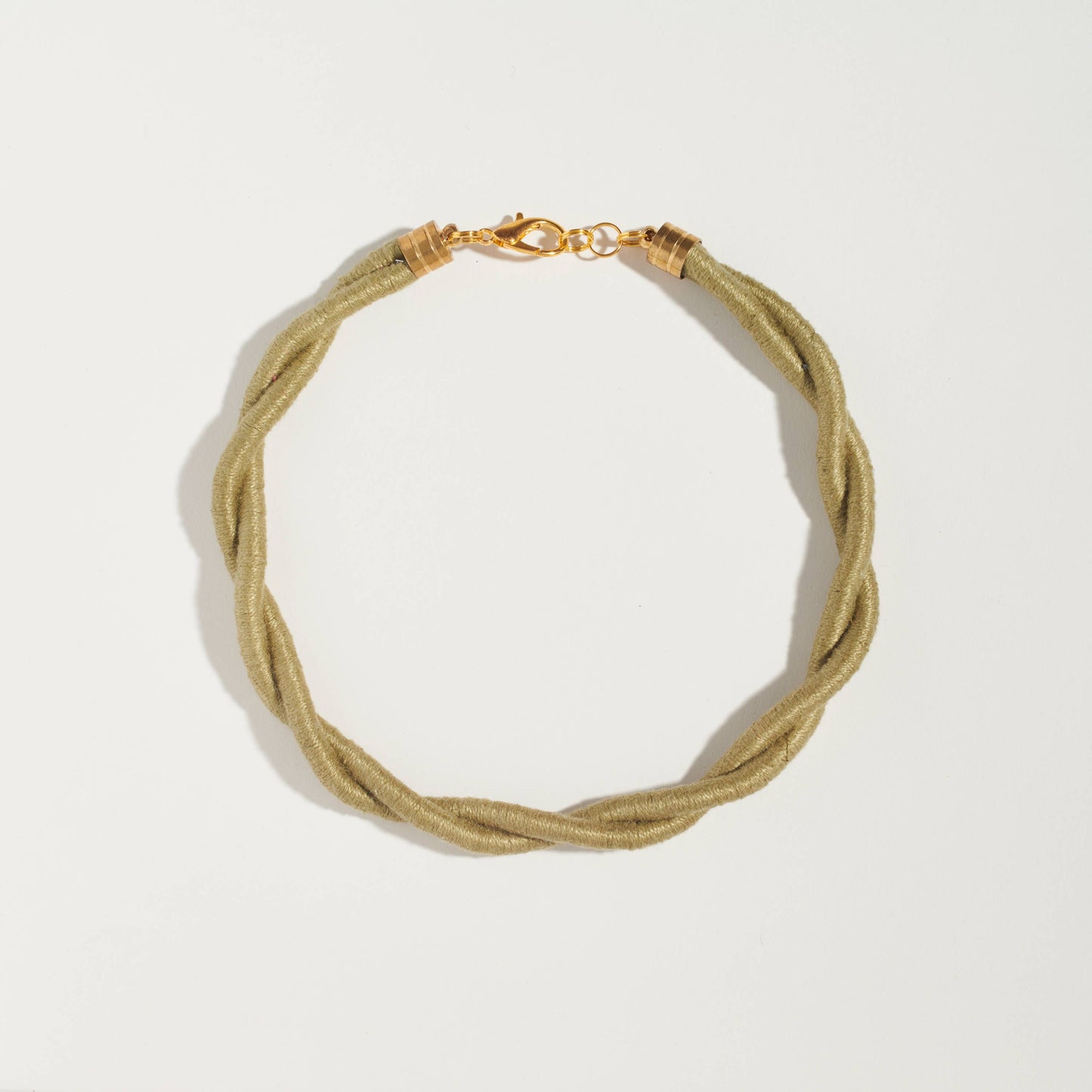 SASHA - Twist Necklace: Moss Cotton