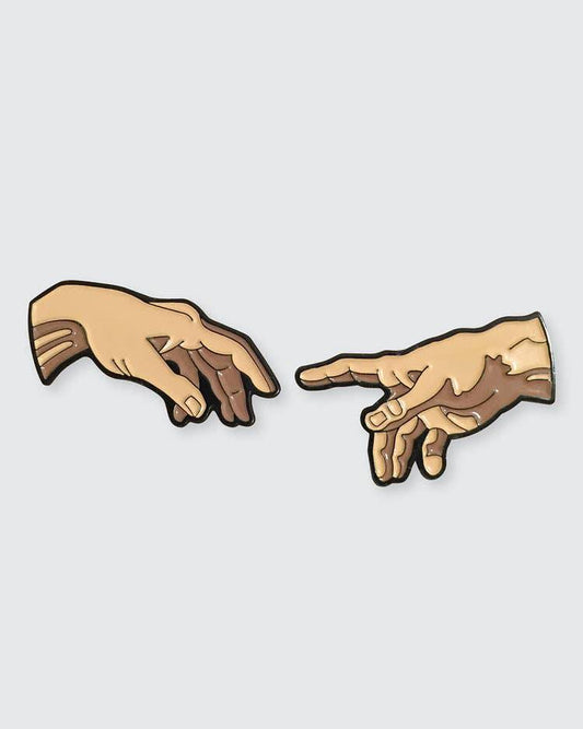 Pin Museum - The Creation of Adam (Set of 2) • Enamel Pins - PMA Store at the Portland Museum of Art, Maine