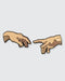 Pin Museum - The Creation of Adam (Set of 2) • Enamel Pins - PMA Store at the Portland Museum of Art, Maine