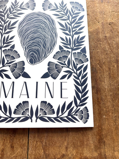Katharine Watson - Maine Oyster Greeting Card: Single Card - PMA Store at the Portland Museum of Art, Maine