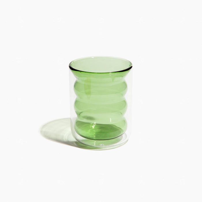 Poketo - Double Wall Groovy Cup: #20531 Blue - PMA Store at the Portland Museum of Art, Maine