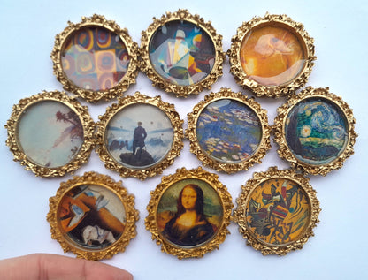 SUPERAWWWSOME - Miniature Artwork Mini Dollhouse Painting fancy frame Magnet - PMA Store at the Portland Museum of Art, Maine