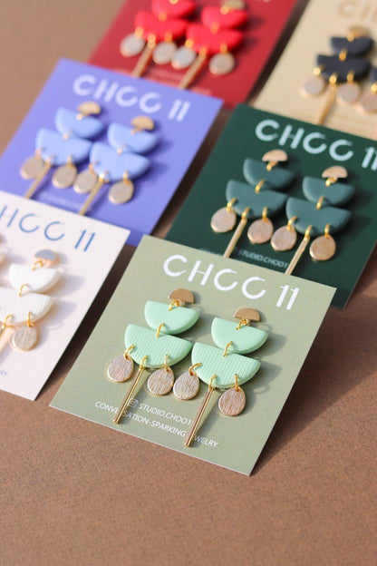 KAYLA EARRINGS // GOLD TONE: Ivory - PMA Store at the Portland Museum of Art, Maine