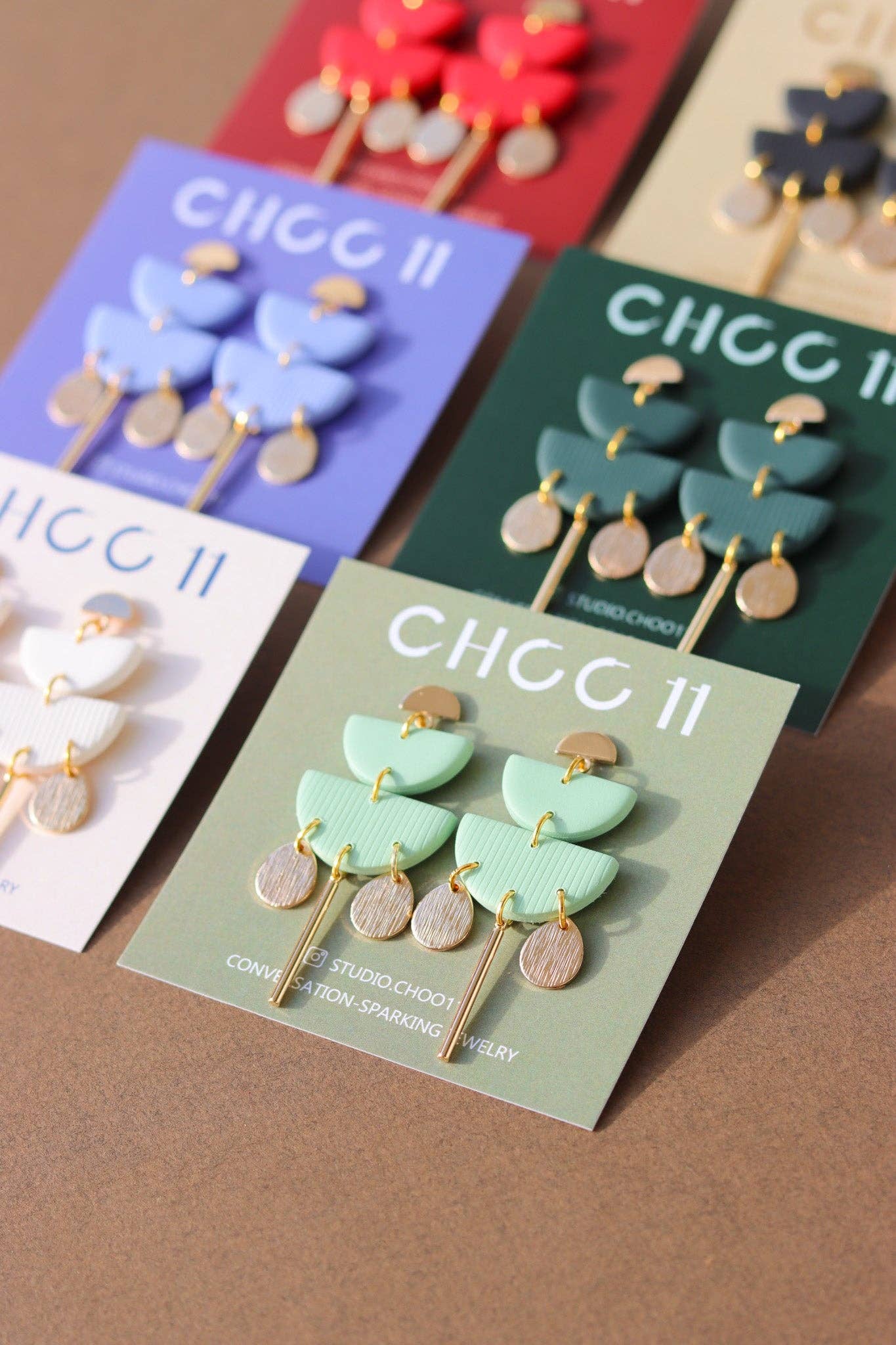 KAYLA EARRINGS // GOLD TONE: Forrest - PMA Store at the Portland Museum of Art, Maine