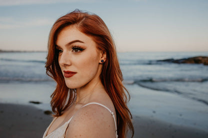 Sea Salt & Silver - Black Pearl Stud Earrings: Small - PMA Store at the Portland Museum of Art, Maine