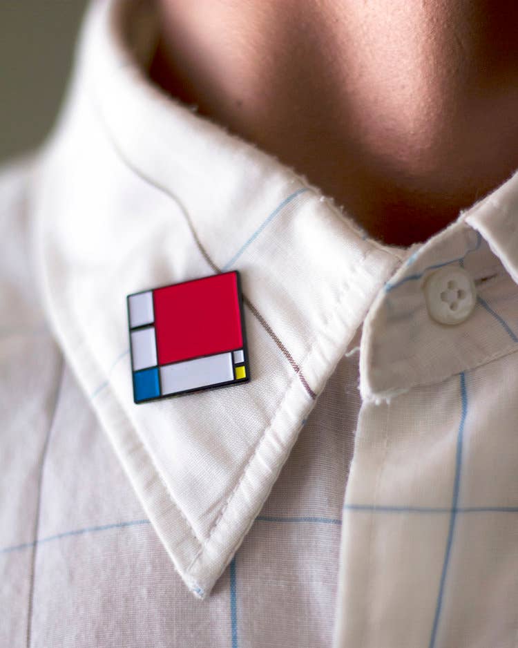 Composition II in Red, Blue, and Yellow • Enamel Pin - PMA Store at the Portland Museum of Art, Maine