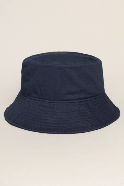 Fashion City - Solid Color Cotton Bucket Fisherman Hats: RED / S/M