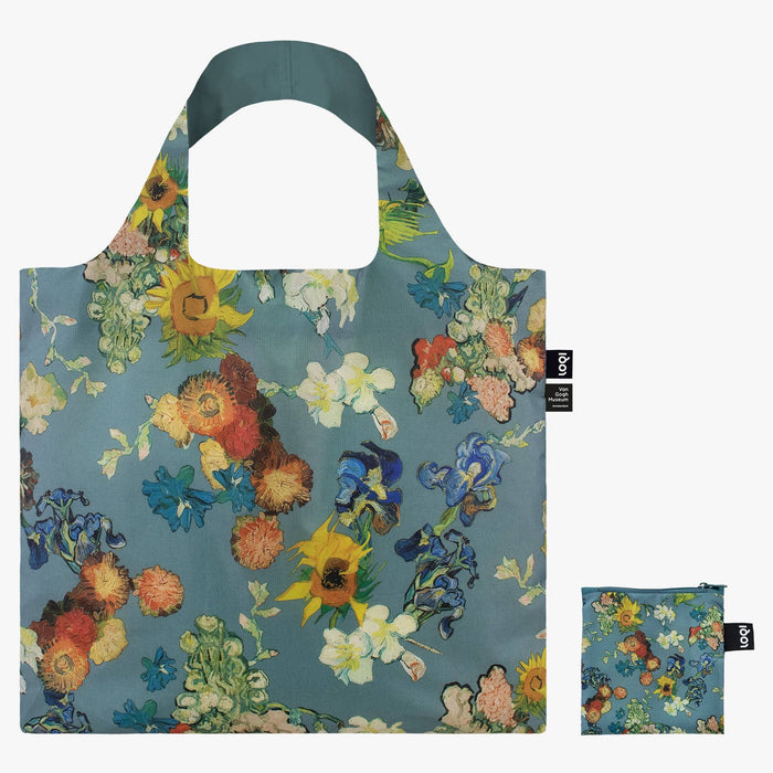 LOQI LLC - VAN GOGH MUSEUM Blue Flower Pattern Recycled Bag