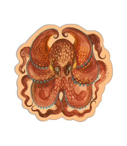 Lin Snow Art - Octopus Sticker - PMA Store at the Portland Museum of Art, Maine