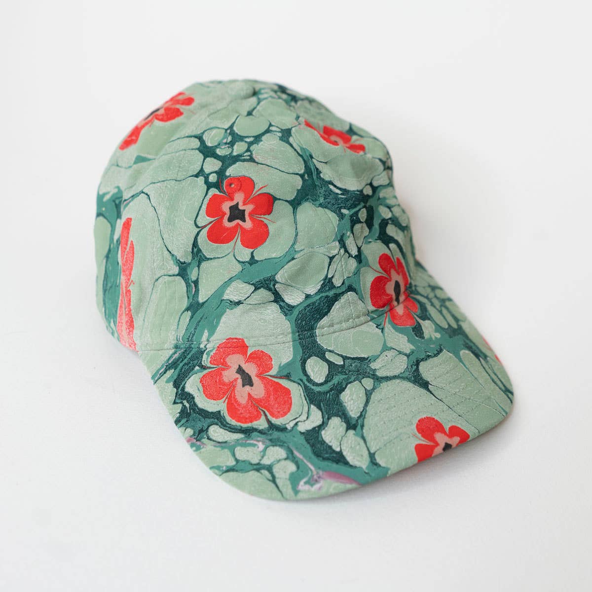 Tempered East - Marbled Dad Hat: Flowers