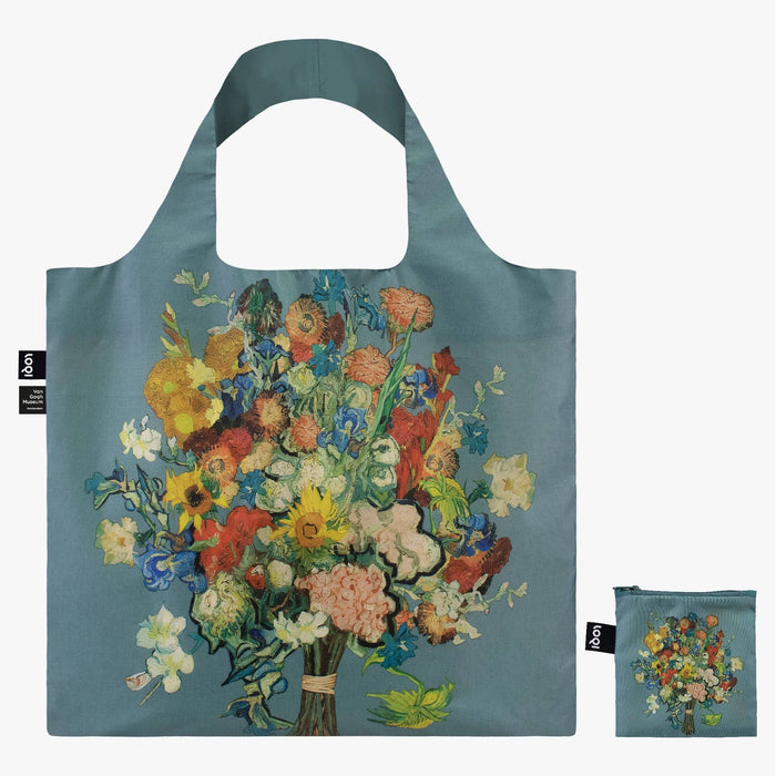 LOQI LLC - VAN GOGH MUSEUM Blue Flower Pattern Recycled Bag