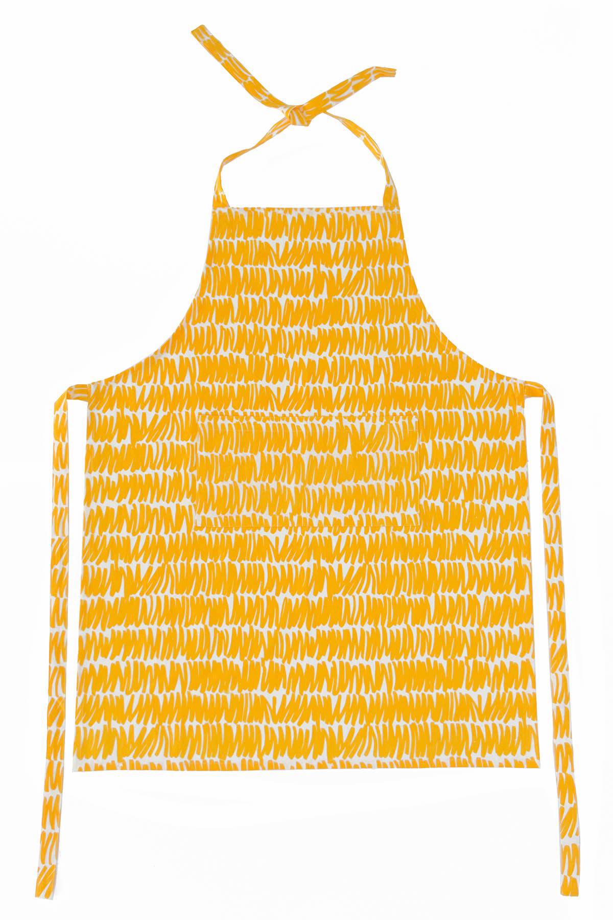 See Design - Apron: Small Totem Orange/Yellow - PMA Store at the Portland Museum of Art, Maine