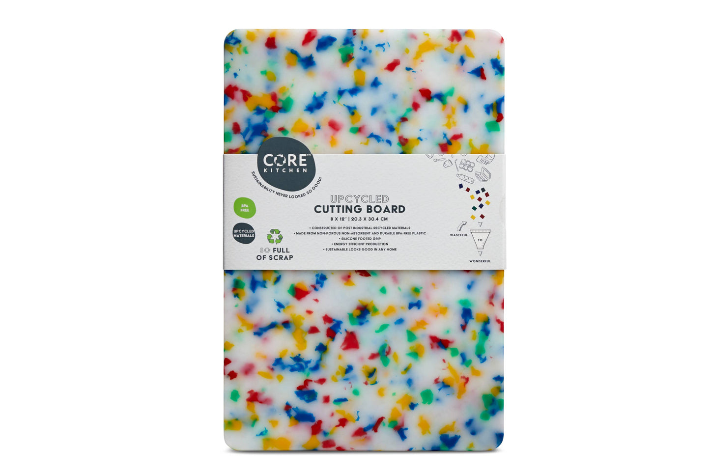 Recycled Plastic Cutting Board Small Confetti - PMA Store at the Portland Museum of Art, Maine