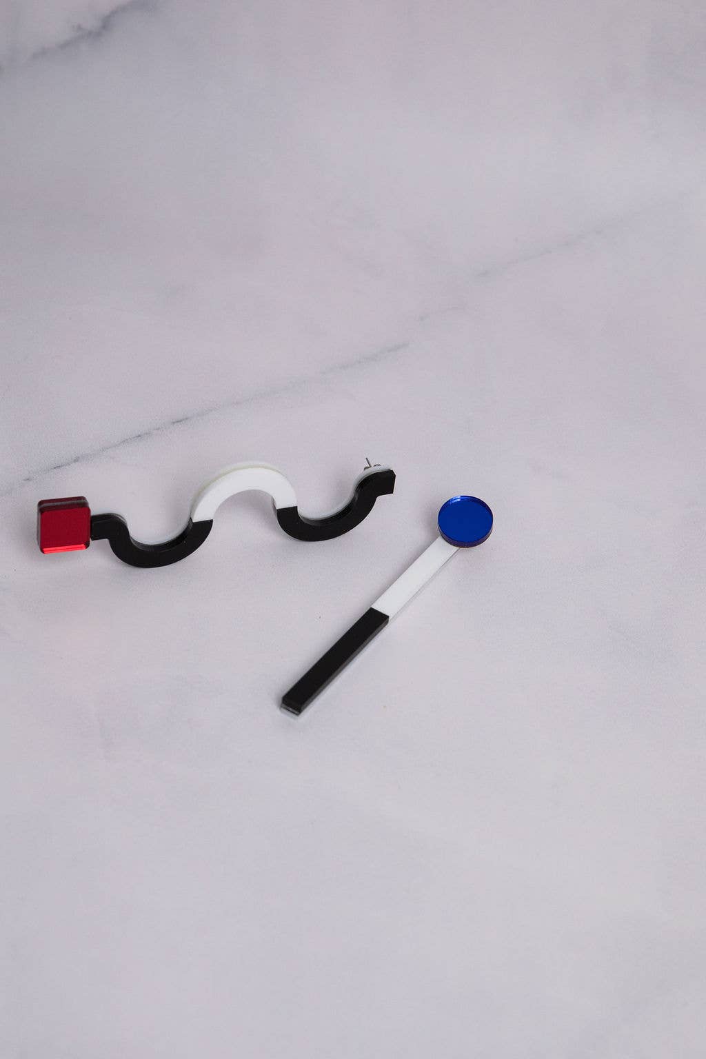 Pamela Coromoto - NEW Memphis Statement Earrings - Primary Colors: Black/White