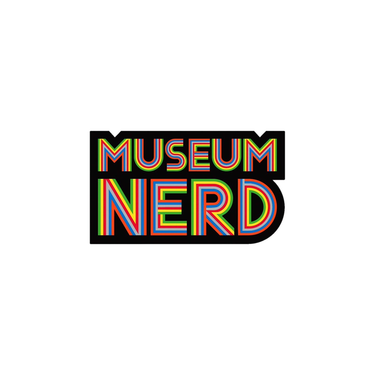 Museum Nerd Classic Sticker: Single - PMA Store at the Portland Museum of Art, Maine