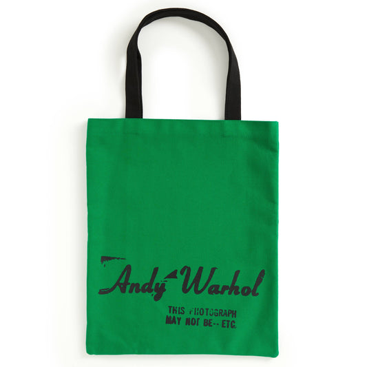 Chronicle Books - Warhol Soup Can Canvas Tote Bag - Green - PMA Store at the Portland Museum of Art, Maine