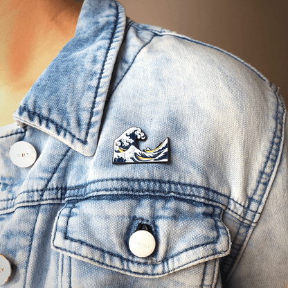 Today is Art Day - Pin - Great Wave - Hokusai - PMA Store at the Portland Museum of Art, Maine