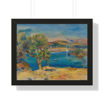 L'Estaque by Renoir Framed Poster - Serene Coastal Scene for Home Decor - PMA Store at the Portland Museum of Art, Maine
