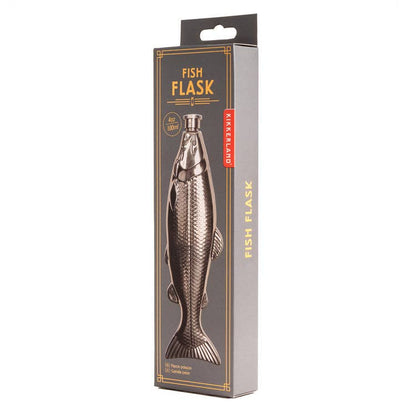 Kikkerland Design Inc - Fish Flask - PMA Store at the Portland Museum of Art, Maine