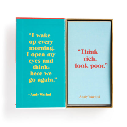 Chronicle Books - Andy Warhol Philosophy Correspondence Cards - PMA Store at the Portland Museum of Art, Maine