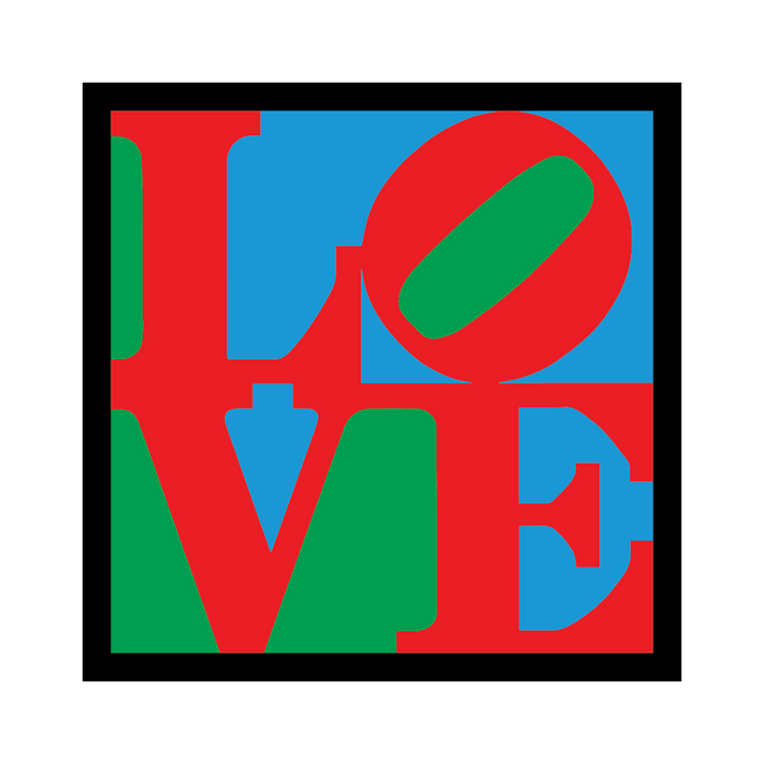 Apply Stickers - LOVE by Robert Indiana - Die-Cut Sticker (Valentines)