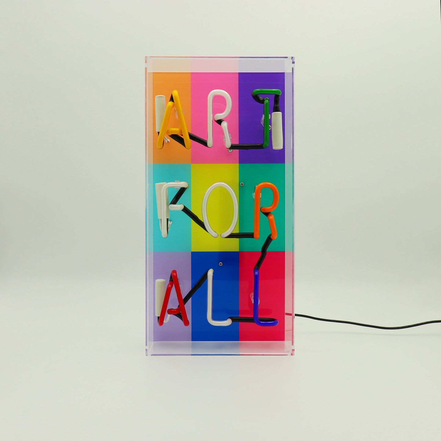 Locomocean - 'Art For All' Glass Neon Sign - PMA Store at the Portland Museum of Art, Maine