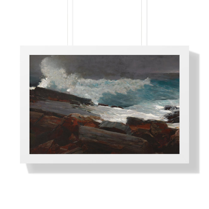 Weatherbeaten by Winslow Homer Framed Poster - Coastal Wall Art for Home Decor