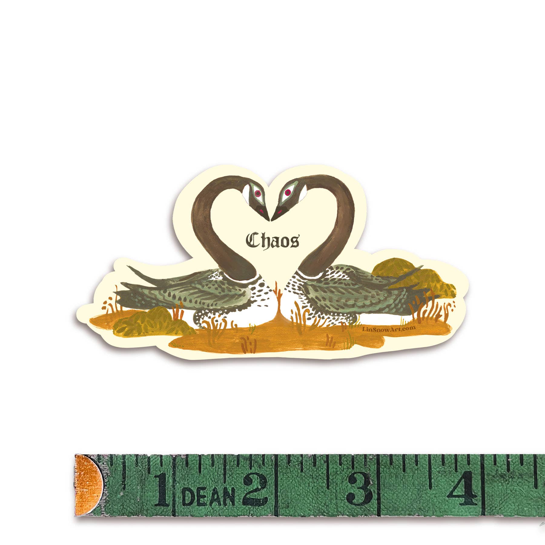 Lin Snow Art - Chaos Gooses Sticker - PMA Store at the Portland Museum of Art, Maine