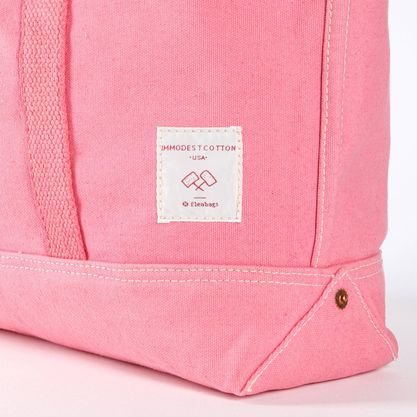 IMMODEST COTTON - Small East West Tote | Flamingo - PMA Store at the Portland Museum of Art, Maine