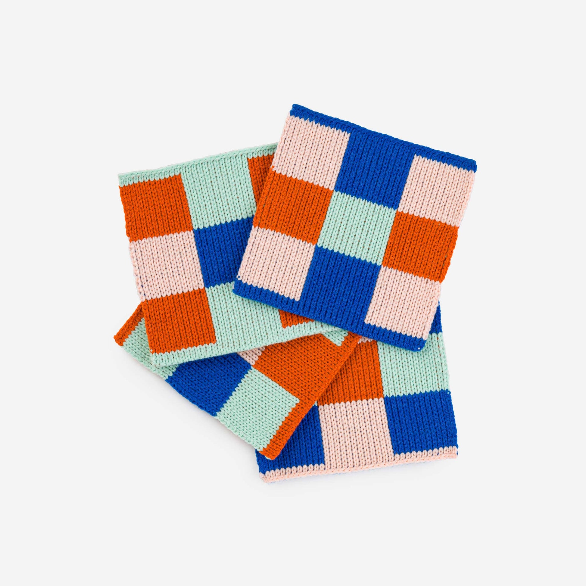 Square Square Coaster Set: Peach Lime - PMA Store at the Portland Museum of Art, Maine