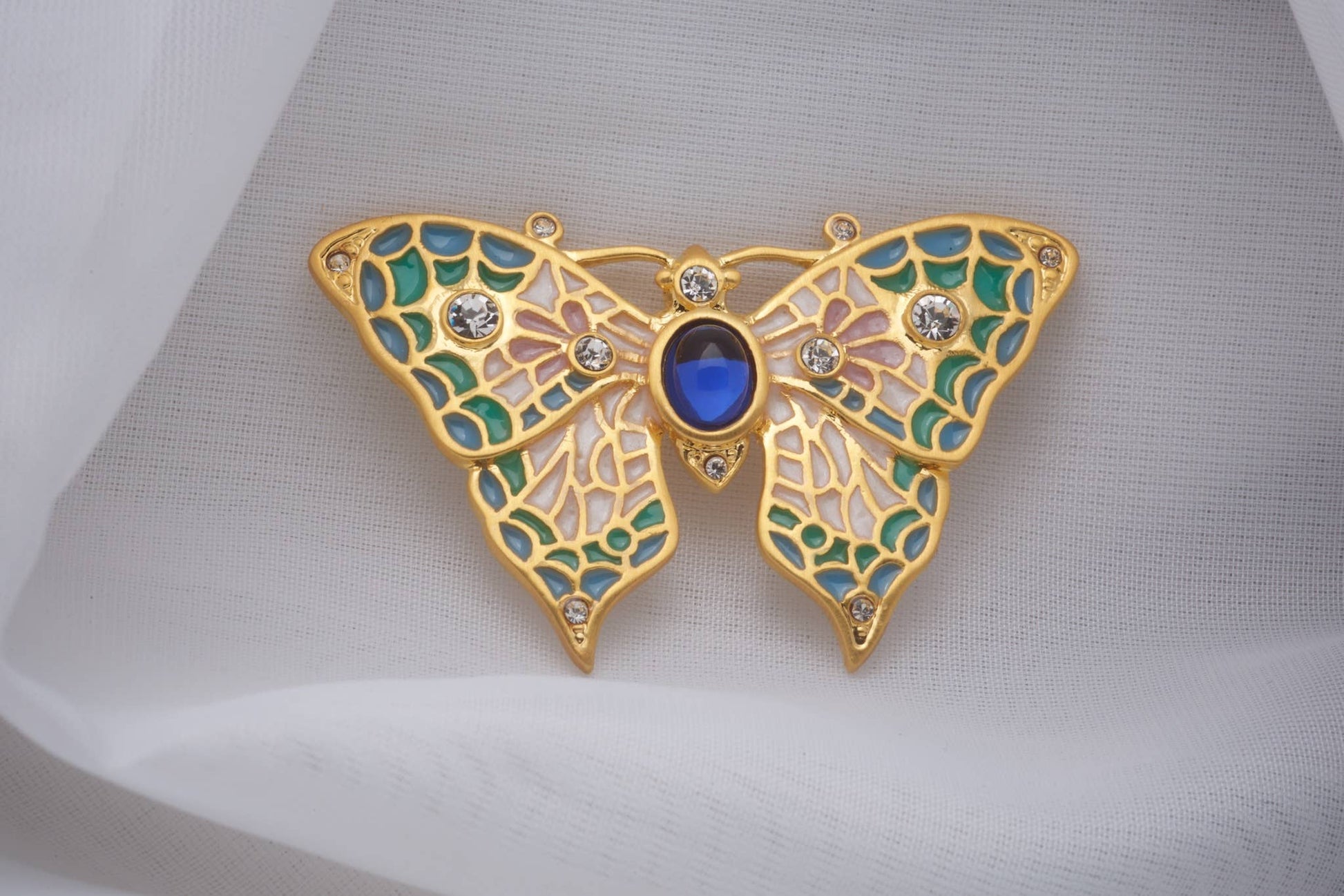 Jeweled Butterfly Pin/Pendant - PMA Store at the Portland Museum of Art, Maine