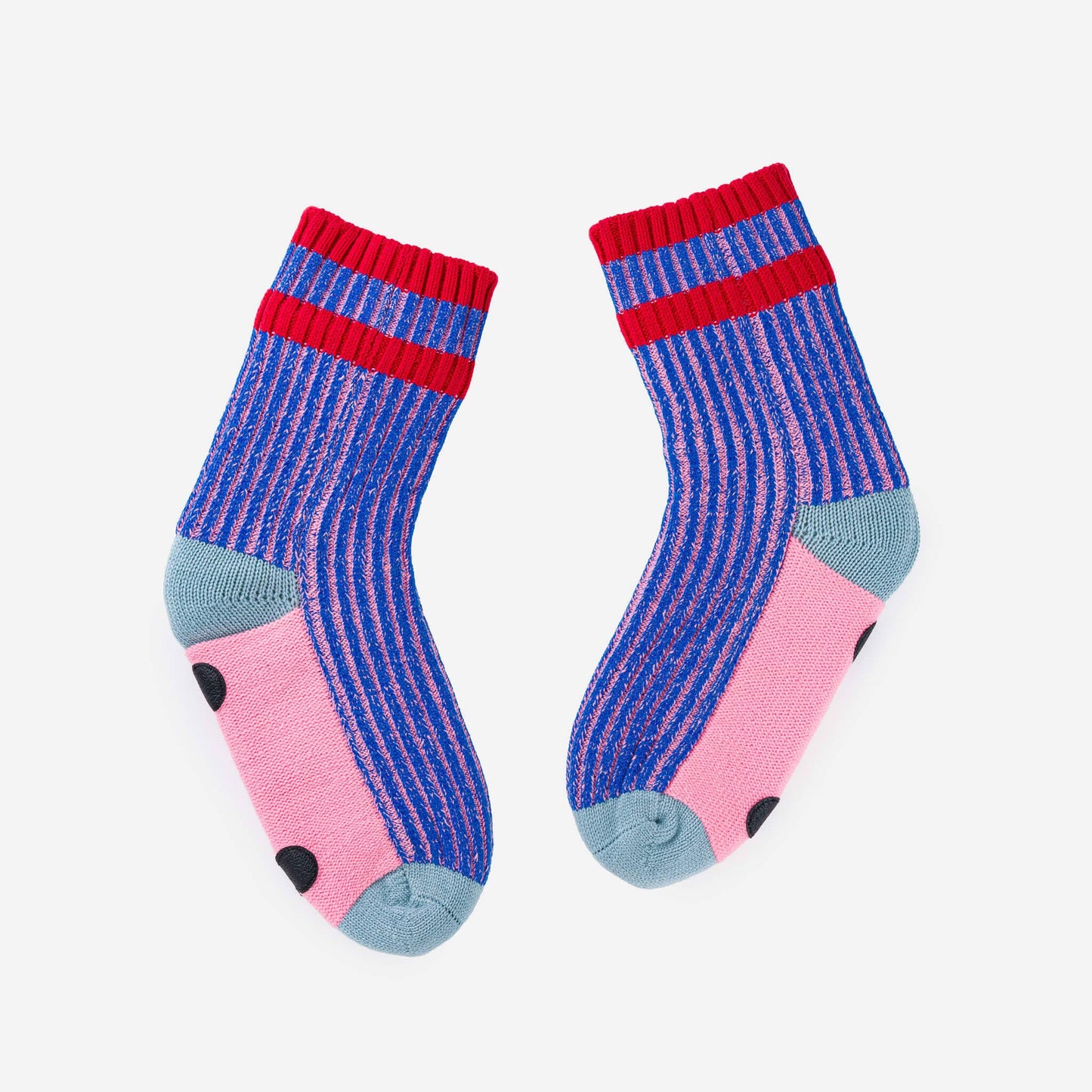 Gym House Socks: Yellow Navy / L/XL - W 9.5-12.5<br>M 8-11 - PMA Store at the Portland Museum of Art, Maine