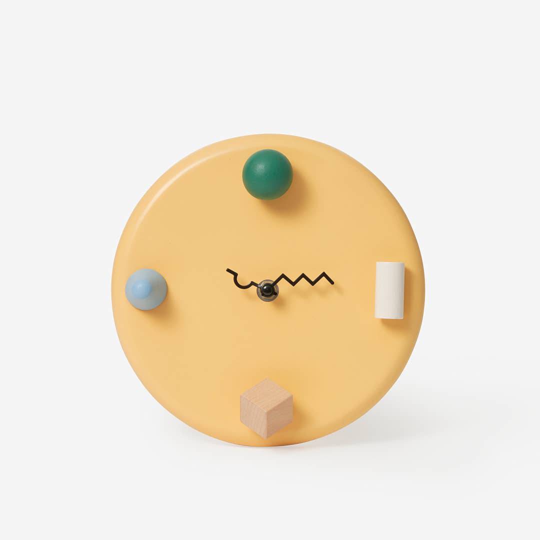 Areaware - Wall Clock: Yellow - PMA Store at the Portland Museum of Art, Maine