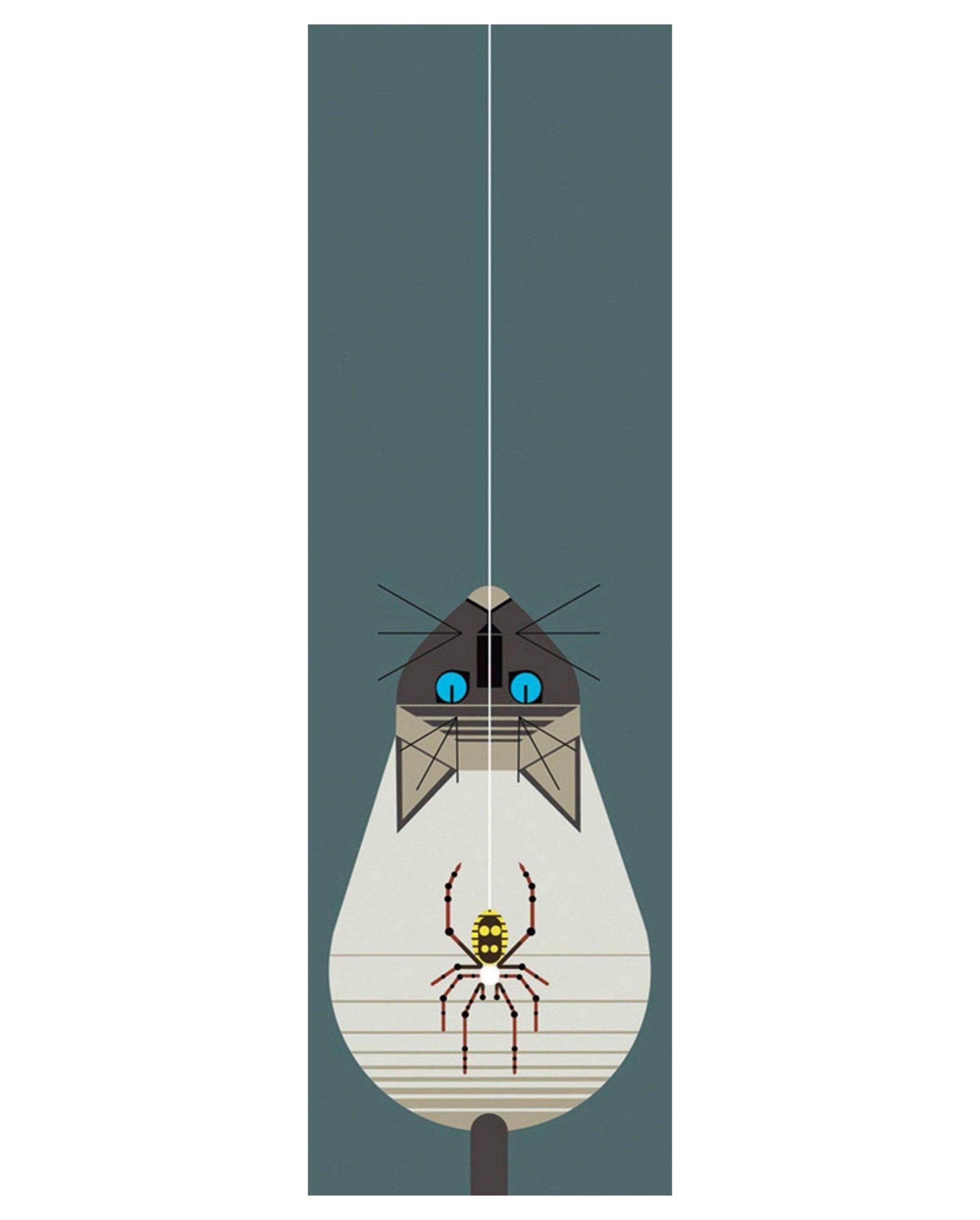 Pomegranate - Charley Harper: Along Came a Spider Bookmark - PMA Store at the Portland Museum of Art, Maine
