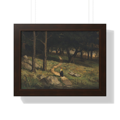 Untitled (Walking in the Woods), 1880s by Edward Mitchell Bannister Nature-Inspired Framed Poster, Wall Art, Interior Decor, Gift for Nature Lovers, Home Decoration - PMA Store at the Portland Museum of Art, Maine